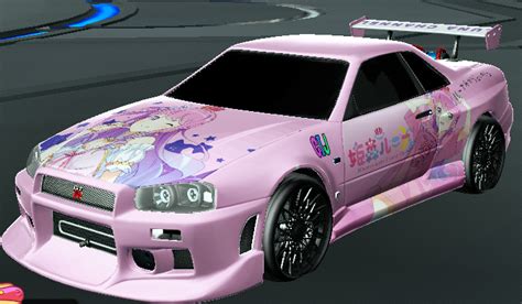 Himemori Luna – Decal – Nissan Skyline – Rocket League Mods