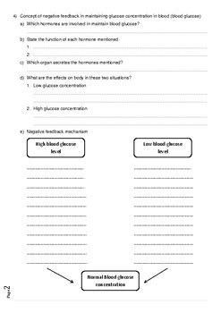 Homeostasis Worksheet by Mohamed Azim | TPT