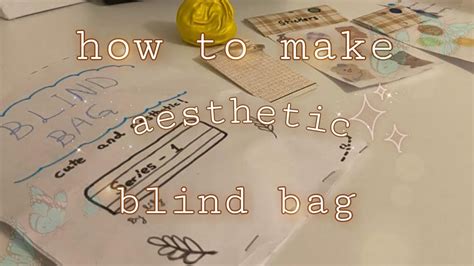 How to make aesthetic blind bag / make your own blind bag! lily - YouTube