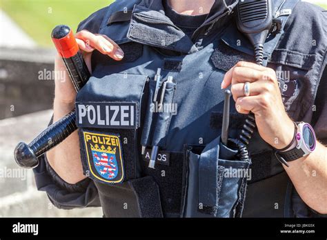 German police uniform, Germany police Germany woman german policewoman Stock Photo - Alamy