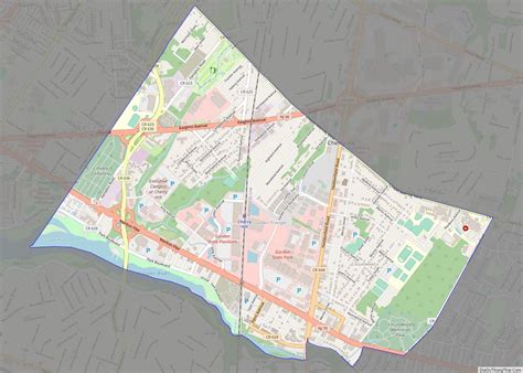 Map of Golden Triangle CDP