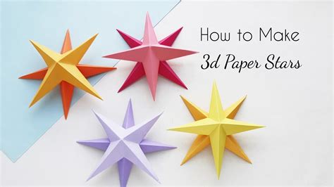 How to Make 3D Paper Stars (The Perfect Christmas Decoration for Your ...