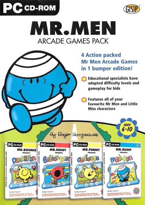 Mr. Men Arcade Games Pack (2002) Windows box cover art - MobyGames