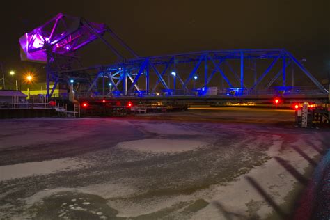 Ashtabula Lift Bridge at Night | Arriving in Ashtabula, Ohio… | Flickr