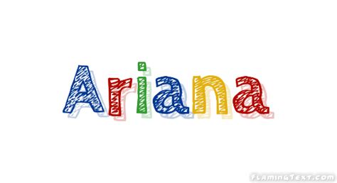 Ariana Logo | Free Name Design Tool from Flaming Text