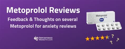 Metoprolol Reviews - 4 Reviews of Metoprolol for Anxiety