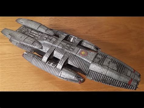 Moebius models Battlestar Galactica kit review and build review - YouTube