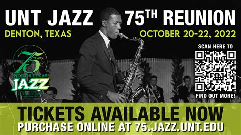 UNT College of Music on Twitter: "JAZZ 75 REUNION: Tickets NOW ON SALE ...