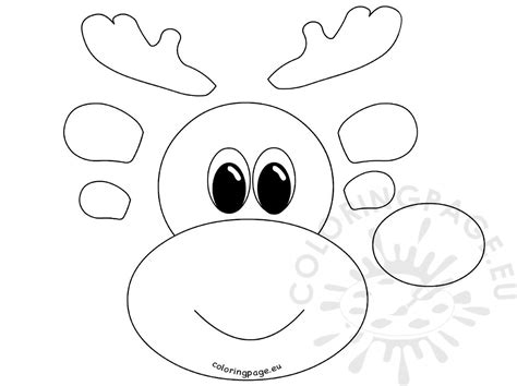 Reindeer Face Coloring Pages at GetColorings.com | Free printable colorings pages to print and color