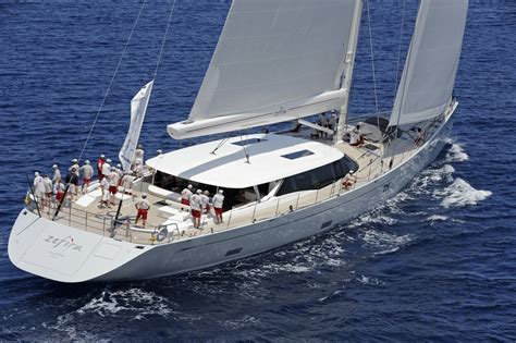 Superyacht Zefira is a luxury sailing yacht built by Fitzroy Yachts (NZ ...