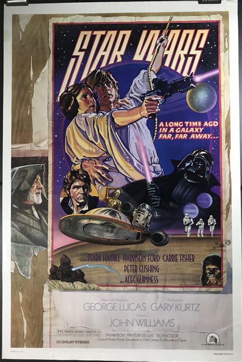 STAR WARS, Original Rolled Style D Vintage Movie Poster - Original Vintage Movie Posters