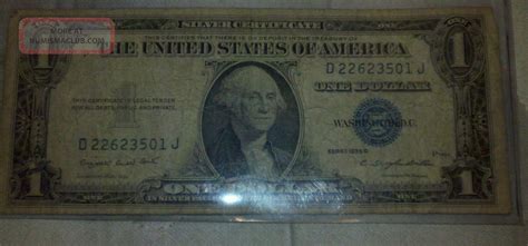 1935 G Silver Certificate Dollar Bill