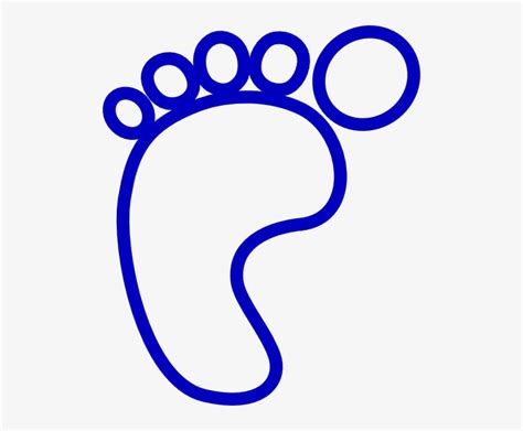 Cartoon Blue Baby Feet Clip Art - Family Footprints Silhouette Transparent PNG - 498x598 - Free ...