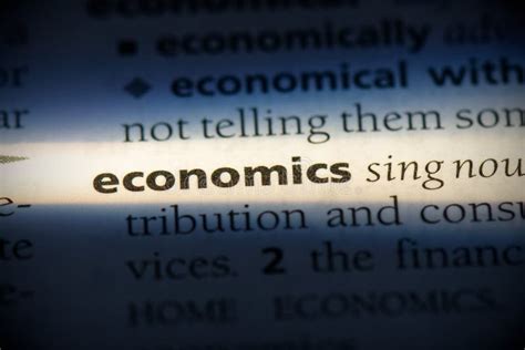 Economics stock photo. Image of education, definition - 161578642