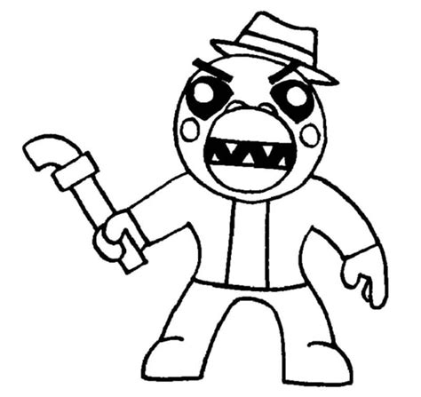 Roblox Alfis Piggy coloring page - Download, Print or Color Online for Free