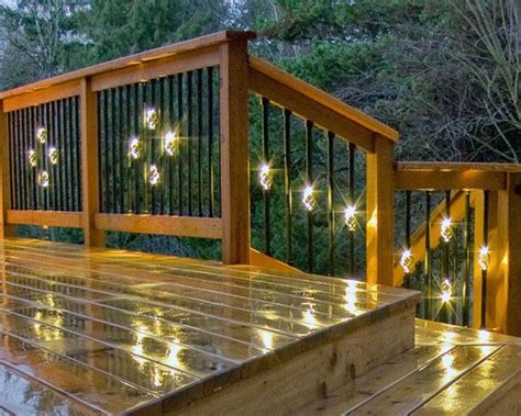 Top 60 Best Deck Lighting Ideas - Outdoor Illumination | Railings ...