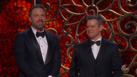 Oscars 2017:Ben Affleck and Matt Damon Get "Played Off" Presenting the Oscars