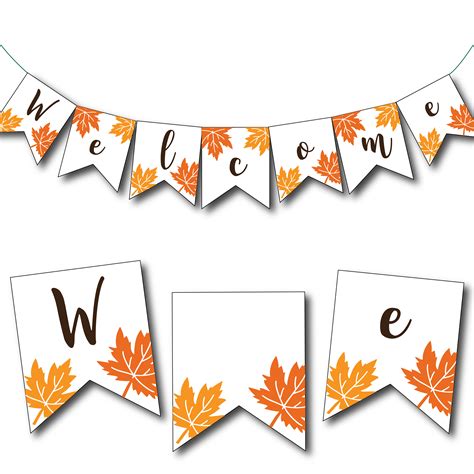 Welcome Banner Printable