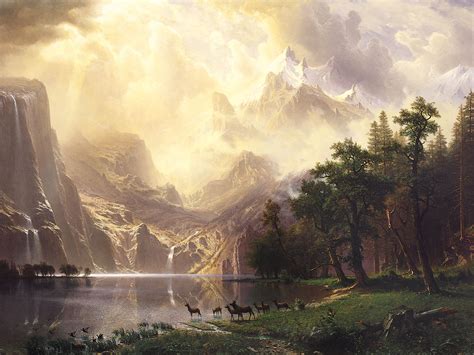 Albert Bierstadt Among The Sierra Nevada - 1600x1200 Wallpaper - teahub.io