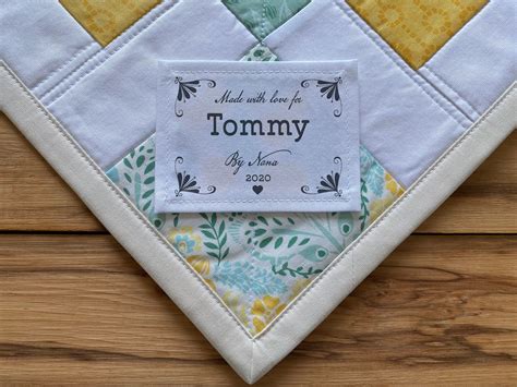 Large Quilt Labels Personalized Sewing Labels Personalized - Etsy