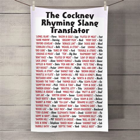 English Language, Cockney Rhyming Slang HubPages, 44% OFF