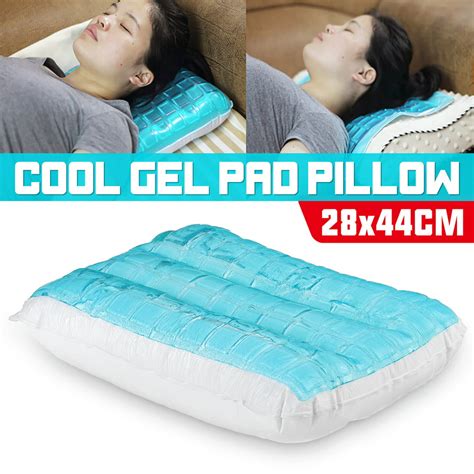 Cooling Gel Pillow Seat Gel Pad Orthopaedic Neck & Back Support for Soothing Sleeping 16 ...