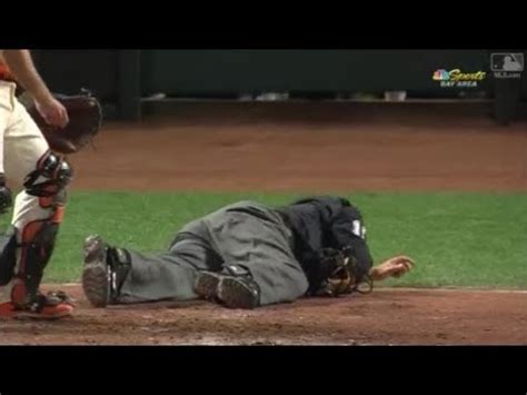 MLB Umpire Injuries 2017 - YouTube