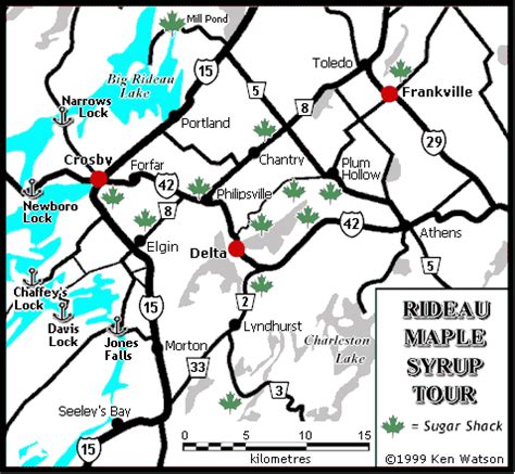 Maple Syrup Driving Tour of the southern Rideau region, Ontario, Canada