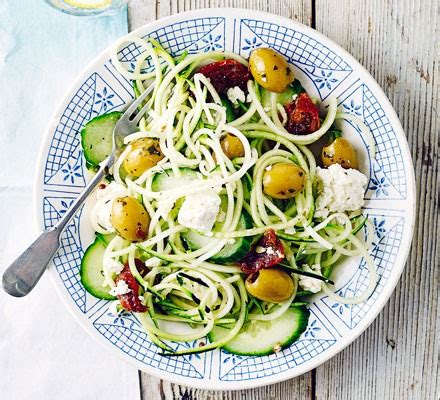 Greek courgetti salad recipe | BBC Good Food