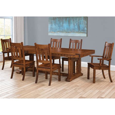 Auburn Amish Dining Room Set - Rustic Style Furniture | Cabinfield Fine Furniture