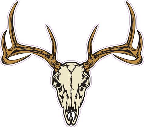 Deer Skull Sticker