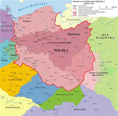 Map of Early Piast Poland during rule of Mieszko I [2000x1974] : r/MapPorn