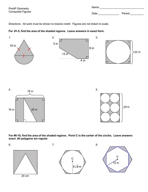 Area Of A Shaded Region Math