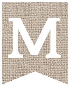 Check out this darling free printable burlap alphabet banner – Artofit