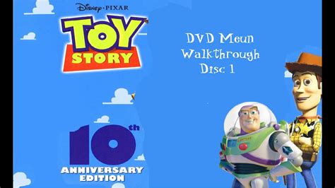 Toy Story 10th Anniversary Edition 2005 DVD Menu Walkthrough Disc 1 - YouTube