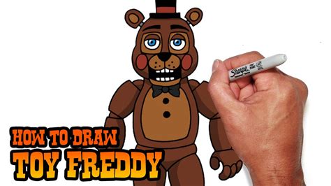 How to Draw Toy Freddy- FNAF 2- Video Lesson - YouTube