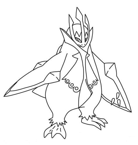 Empoleon Pokemon coloring page - Download, Print or Color Online for Free