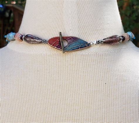 Beautiful Polymer Clay Cane Face Necklace Butterfly Resin - Etsy