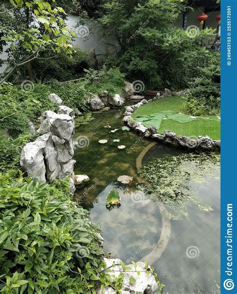 The Back Garden of Confucius Temple in Quzhou. Stock Image - Image of stones, plants: 249453153