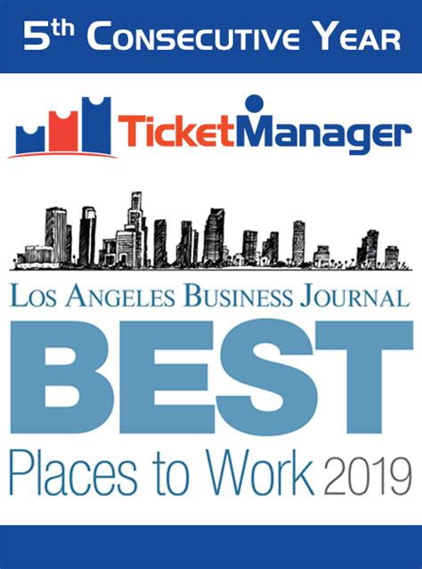 Los Angeles Business Journal Names TicketManager One of LA’s Best Places to Work | Easily Manage ...