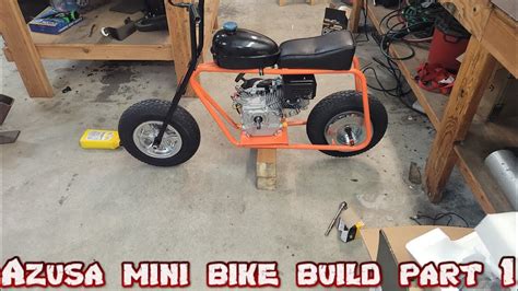 azusa mini bike build part 1 - YouTube