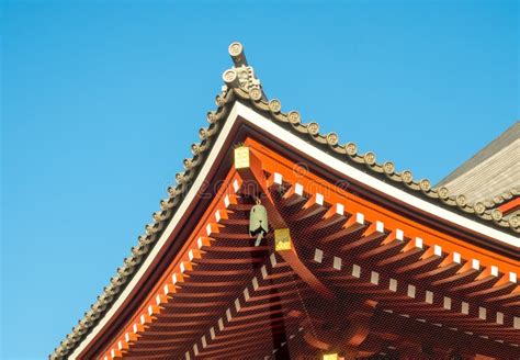 Japanese temple roof stock image. Image of carved, sign - 24235093