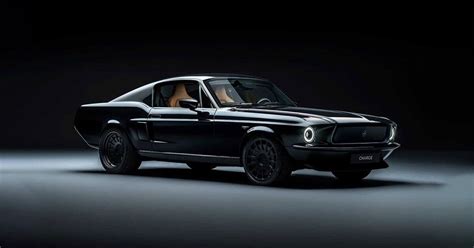 charge unveils an all-electric version of the classic 1960's ford mustang