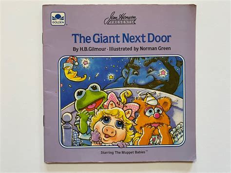 1986 Muppet Babies the Giant Next Door Jim Henson Muppets Book Soft ...