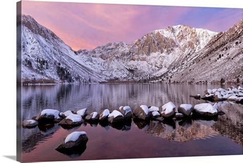 Convict Lake sunrise with fresh snow, Convict Lake, California | Great ...