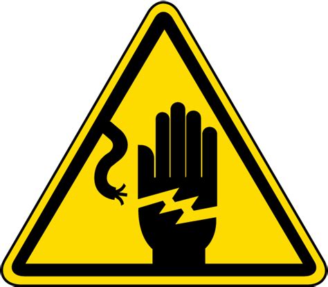 Electrical Shock Warning Label J6533 - by SafetySign.com