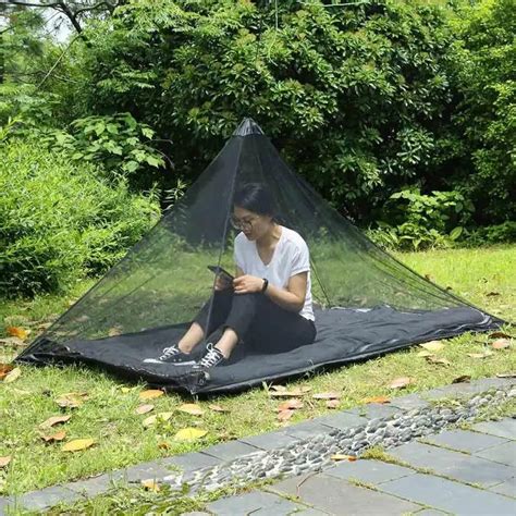 Portable Single Person Mosquito Net Ultralight Camping Tent Outdoor Camping Mosquito Net Travel ...