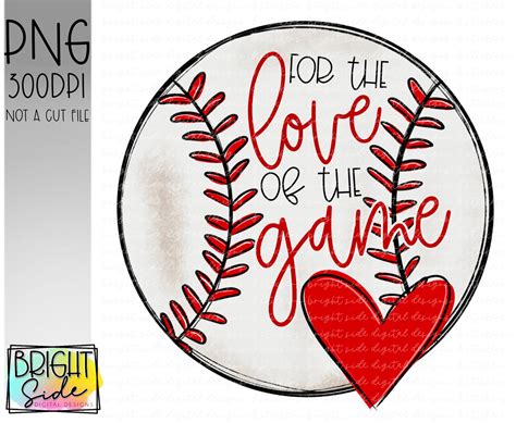 For the love of the game -Baseball – Bright Side Digital Designs