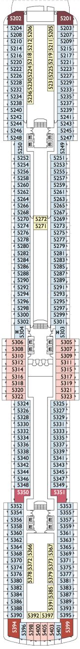 Costa Luminosa Deck plan & cabin plan