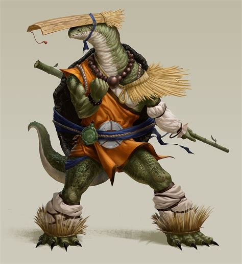 Turtle Monk Character Illustration by AdrienGonzalez on DeviantArt | Character illustration ...